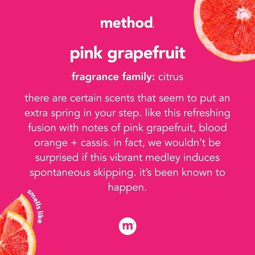 Method All-Purpose Cleaner - Pink Grapefruit Scent | Versatile for Counters, Tiles & Stone - 28 oz