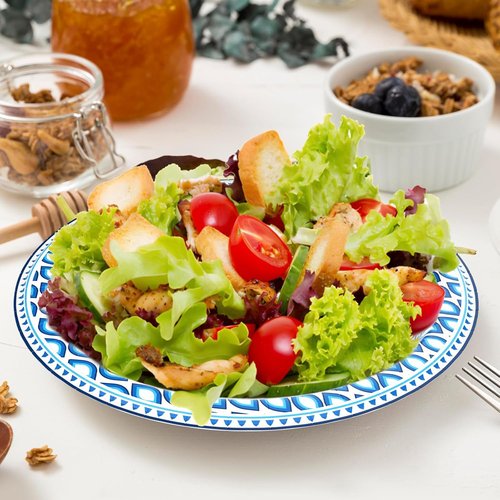 Clawsoff 280 Count Heavy Duty 8.5 Inch Paper Plates - Soak Proof & Cut Proof Disposable Dinnerware