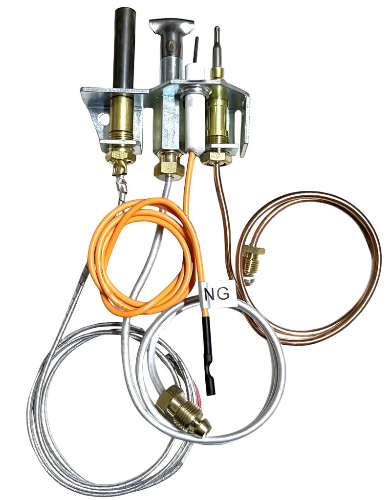 25660/4021-732 Pilot Assembly Natural Gas (NG) for Heatilator, Heat-N-Glo and Quadrafire Stove & Fireplace, Replacement Natural Gas Pilot Assembly for Heatilator GNDC33, GNDC36