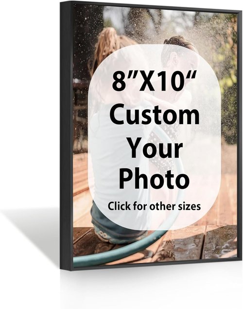 Canvas Prints | Custom Framed Wall Art by Your Photos - Ideal Home Décor & Gifts (8x10, Black Frame)