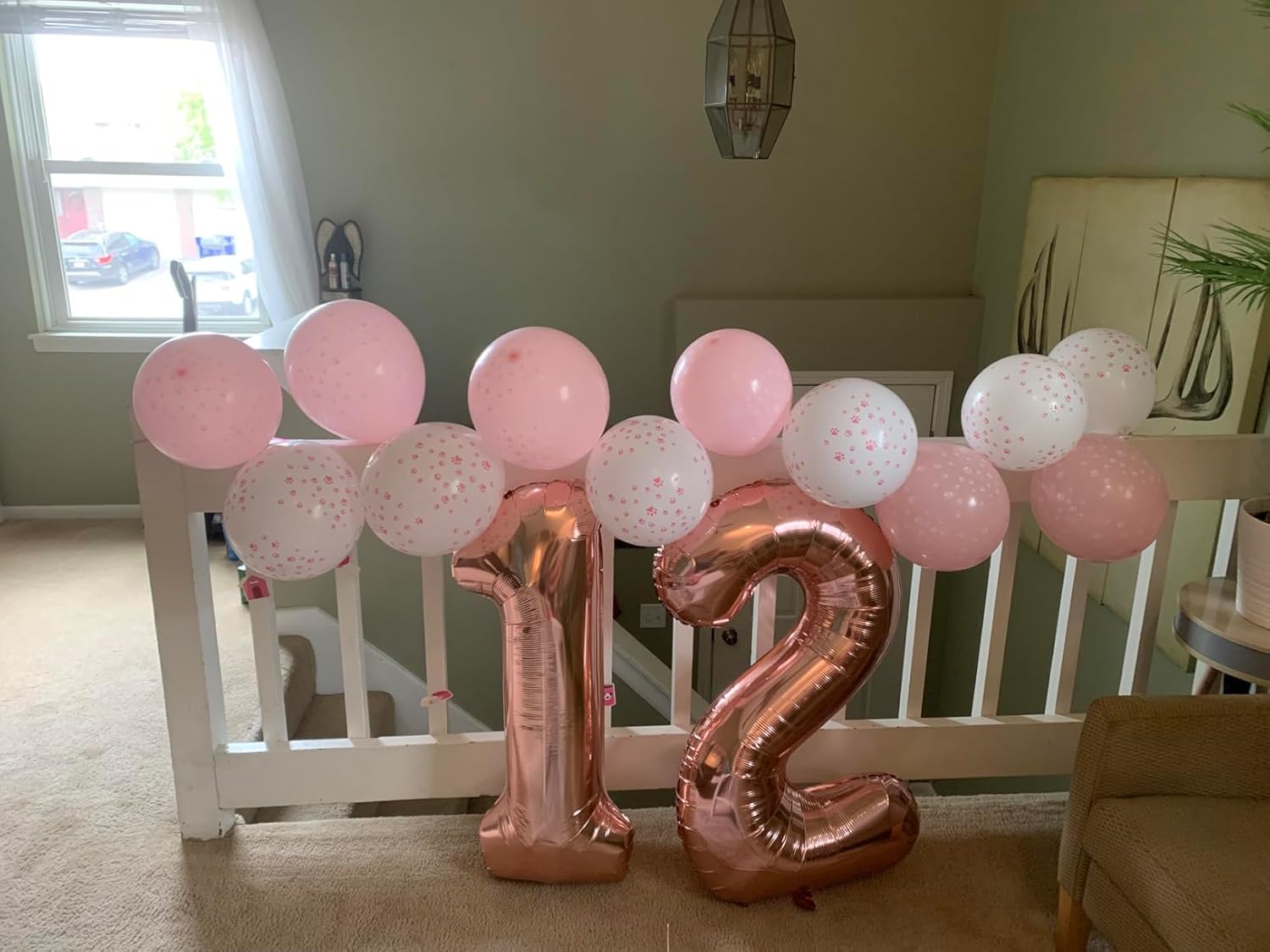 Rose Gold 40-Inch Number Balloons - Perfect Birthday Party Decoration for 11th Celebrations