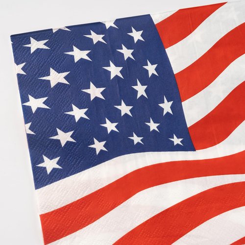 192PCS American Flag Patriotic Party Plates and Napkins Set Supplies for Veterans, Election, 4th of July, Independence Day Decorations, BBQ, Picnic, Summer Celebration Serves 48 Guests