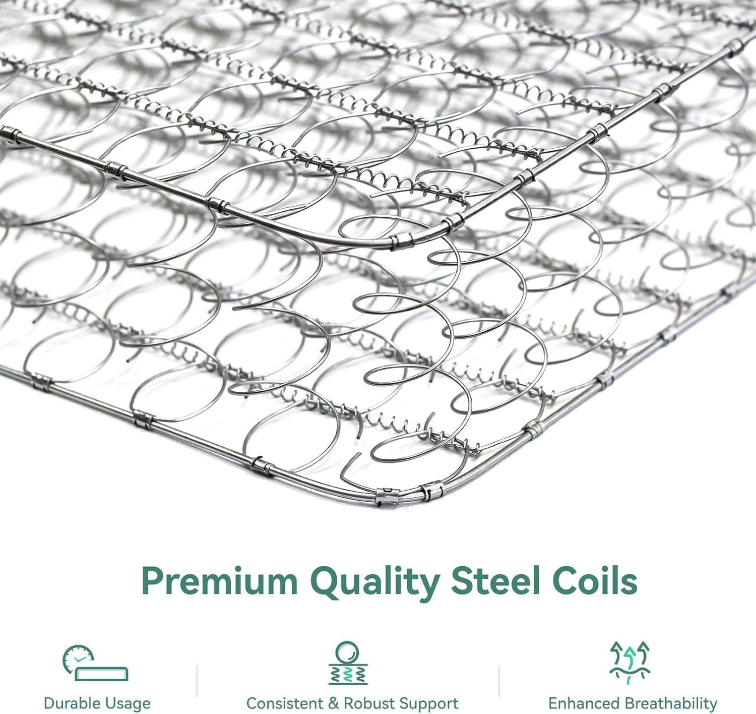 Novilla Twin Mattress - 6 Inch Medium Plush Hybrid Mattress with Smarts™ Coil for Pressure Relief | CertiPUR-US Certified
