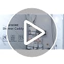 YASONIC Adhesive Shower Caddy 2-Pack, Rustproof Stainless Steel Organizer