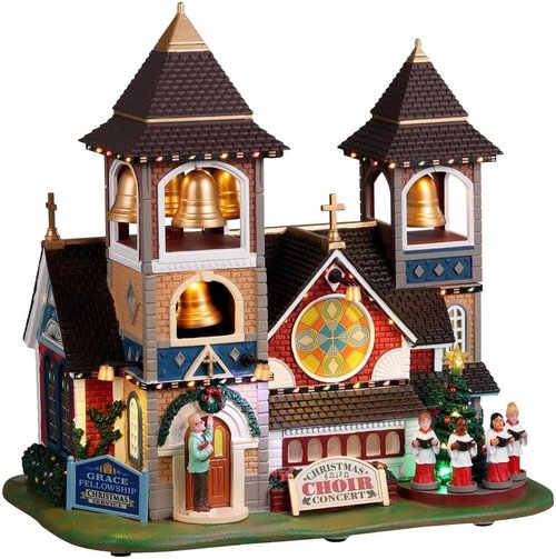 Lemax Village Collection Christmas Chimes - Festive Holiday Decor with 4.5V Adapter | Perfect for Displays