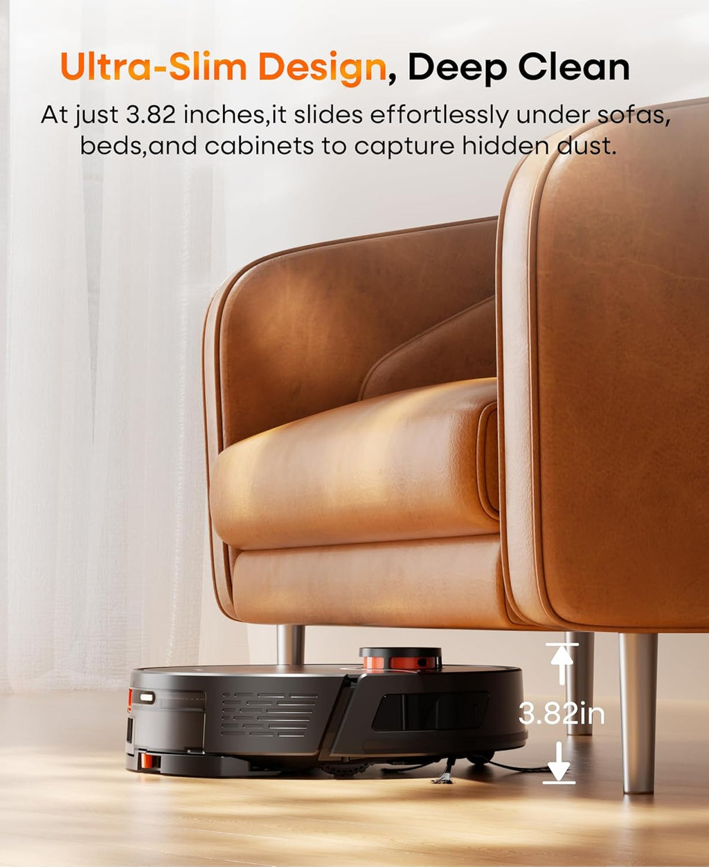 Skiennix Robot Vacuum and Mop Combo - Self-Emptying, 7000Pa Suction, 180 Min Runtime, Home Mapping, App/Alexa Control