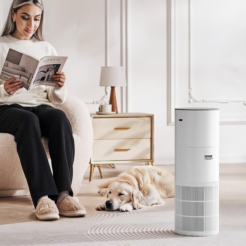 VEVOR 2 in 1 Air Purifier with Humidifier, Covers Up to 1090 ft² in One Hour, True HEPA 11 Filter, 22dB Quiet, Filters Up to 95% of Smoke, Dust, Pet Dander, Air Cleaner for Home, Large Room, Bedroom