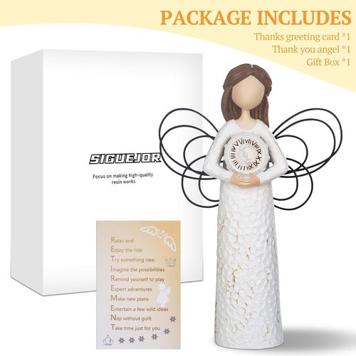 Angel Retirement Gifts for Women - Hand-Painted Figurines | Perfect Celebratory Gifts for Coworkers & Friends