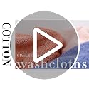 Cleanbear Washcloths Set, 100% Cotton, 6-Pack Wash Cloths, 13” x