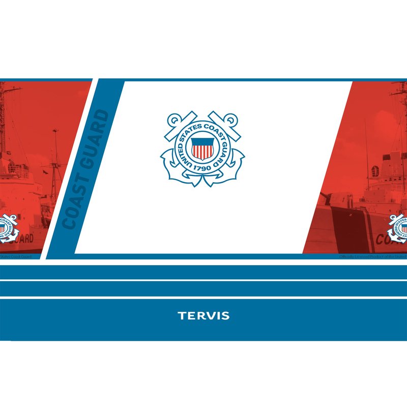 Tervis Traveler Coast Guard Forever Proud Triple Walled Insulated Tumbler Travel Cup Keeps Drinks Cold & Hot, 30oz, Stainless Steel