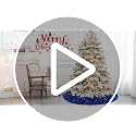 FUHSY 46 Inch Royal Blue Sequin Tree Skirt Velvet Xmas Tree Cover Christmas Decor
