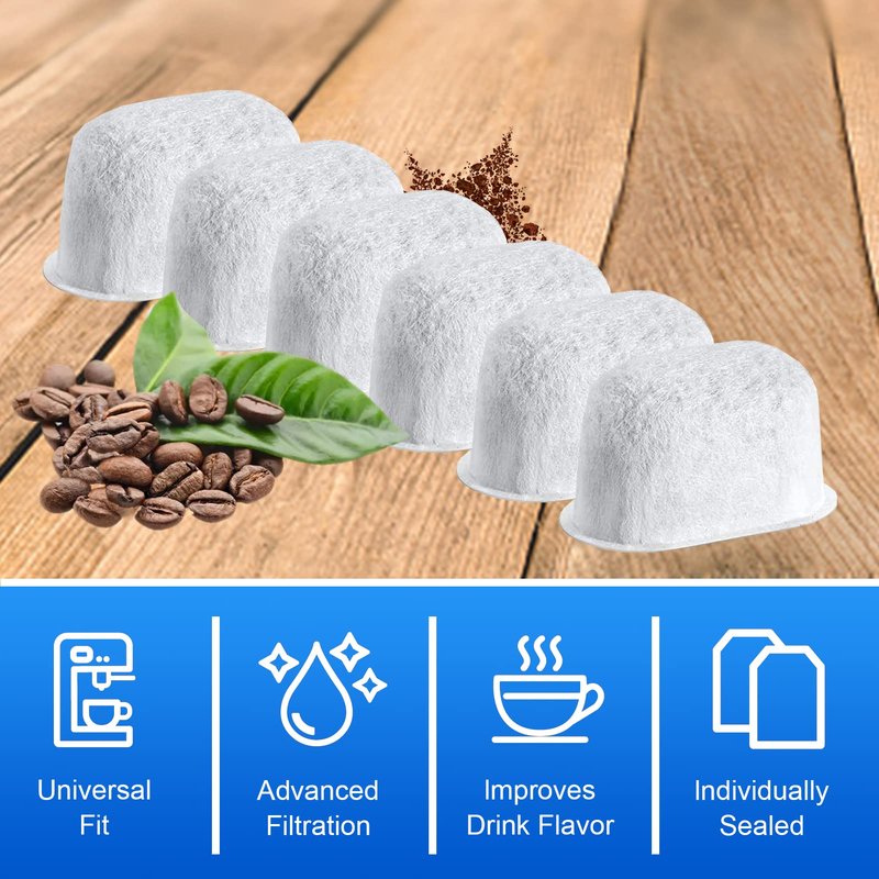 Premium 12-pack Replacement Water Filter For Breville BWF100 BES870 BES810 BES990 BES980 BES920 BES900XL BES870XL BES860XL BES840XL BKC600XL Charcoal Water Filters Cartridge