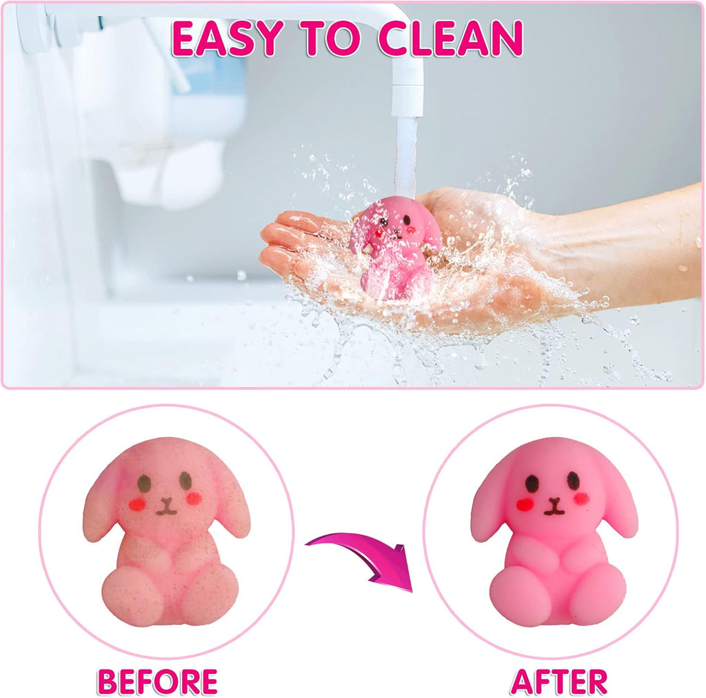 Skiennix Kawaii Squishies - 100 Pcs Mochi Stress Relief Toys for Kids | Perfect Party Favors & Goodie Bag Stuffers