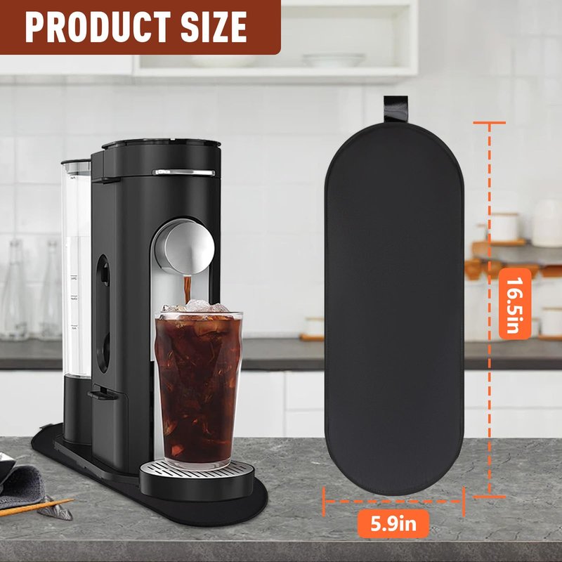 Sliding Pad for Ninja Single Serve Coffee Maker PB051 and PB041, Anti-slip Base Design Is Not Easy to Move, Convenient Storage Strap Design