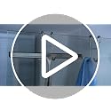 Stainless Steel Over-the-Door Shower Hooks for Frameless Glass, 2-Pack