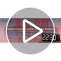 Digital Projection Alarm Clock with 180° Projector and LED Display