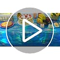 Iridescent Ocean Wave Plastic Tablecloths - 3 Pack 54 x 108 Inch Covers
