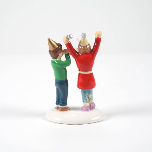 Department 56 We Made It Until Midnight Figurine - 2.83 Inch Multicolor Snow Village Accessory