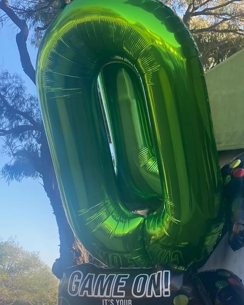 Green Number Balloons 40 Inch - 0 Number Balloons for Birthday Decorations | St. Patrick's Day Party Supplies