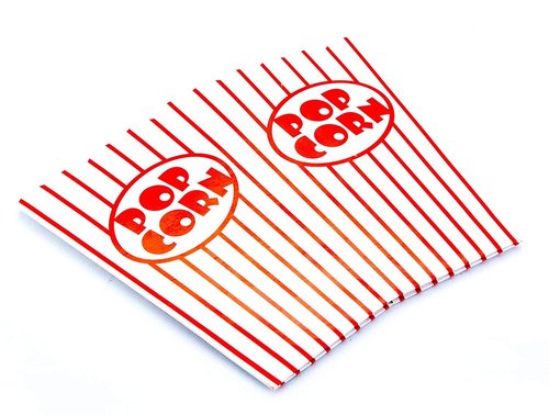 Bekith 100 Pack Paper Open-Top Popcorn Box, Popcorn Containers Striped Red and White, Great for Movie Theater Party