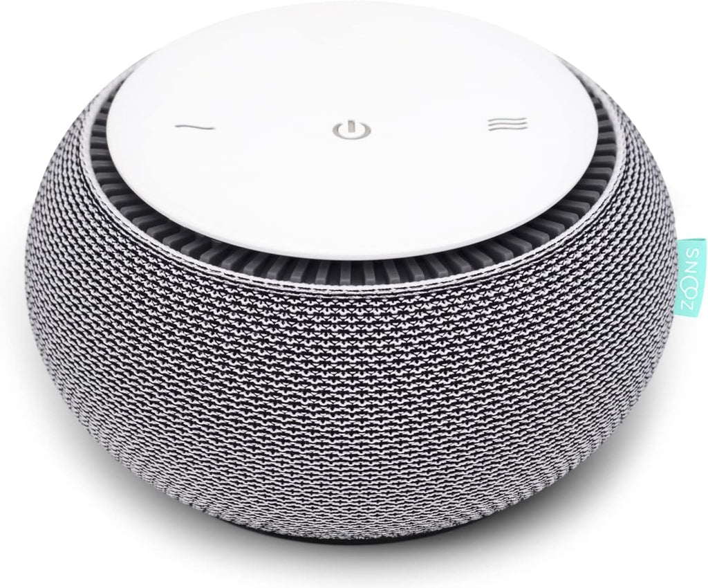 SNOOZ Smart White Noise Machine - Non-Looping Real Fan Sound for Sleep Aid | Portable & Versatile Cloud Design