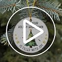 Hc-36 Funny Christmas Tree Ornament 2025 Holiday Breakdown Ceramic Xmas Decoration