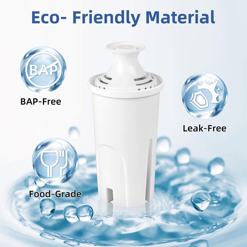 Filter Replacement for Brita Water Pitcher, Water Filters for Britta OB03, 0B03, Classic 35557, Mavea 107007, NSF Certified Beita Water Filter Replacement 4 Pack