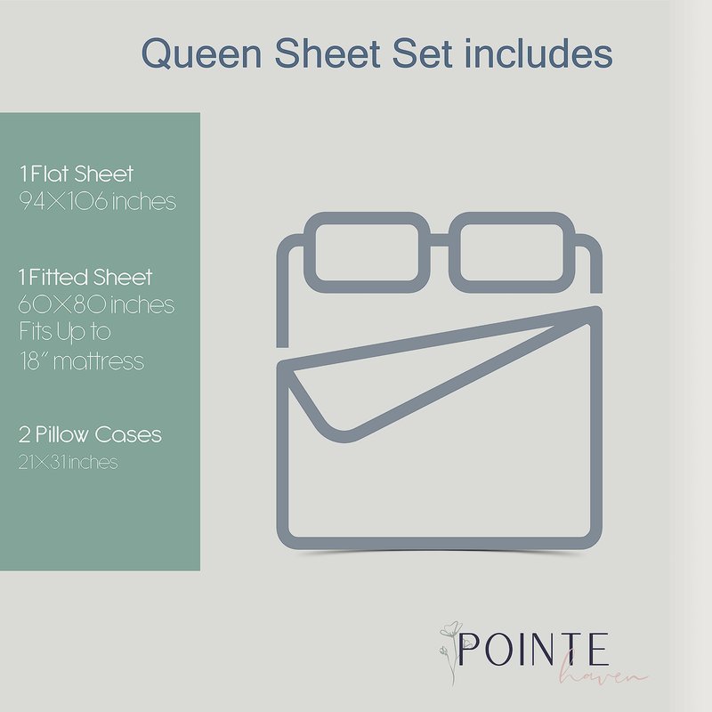 Pointehaven 180 GSM 100% Cotton Flannel Sheet Set - Queen, Snow Bear - Warm & Cozy - Pre-Shrunk -Deep Pockets - Elastic All Around-Comfy Double Brushed