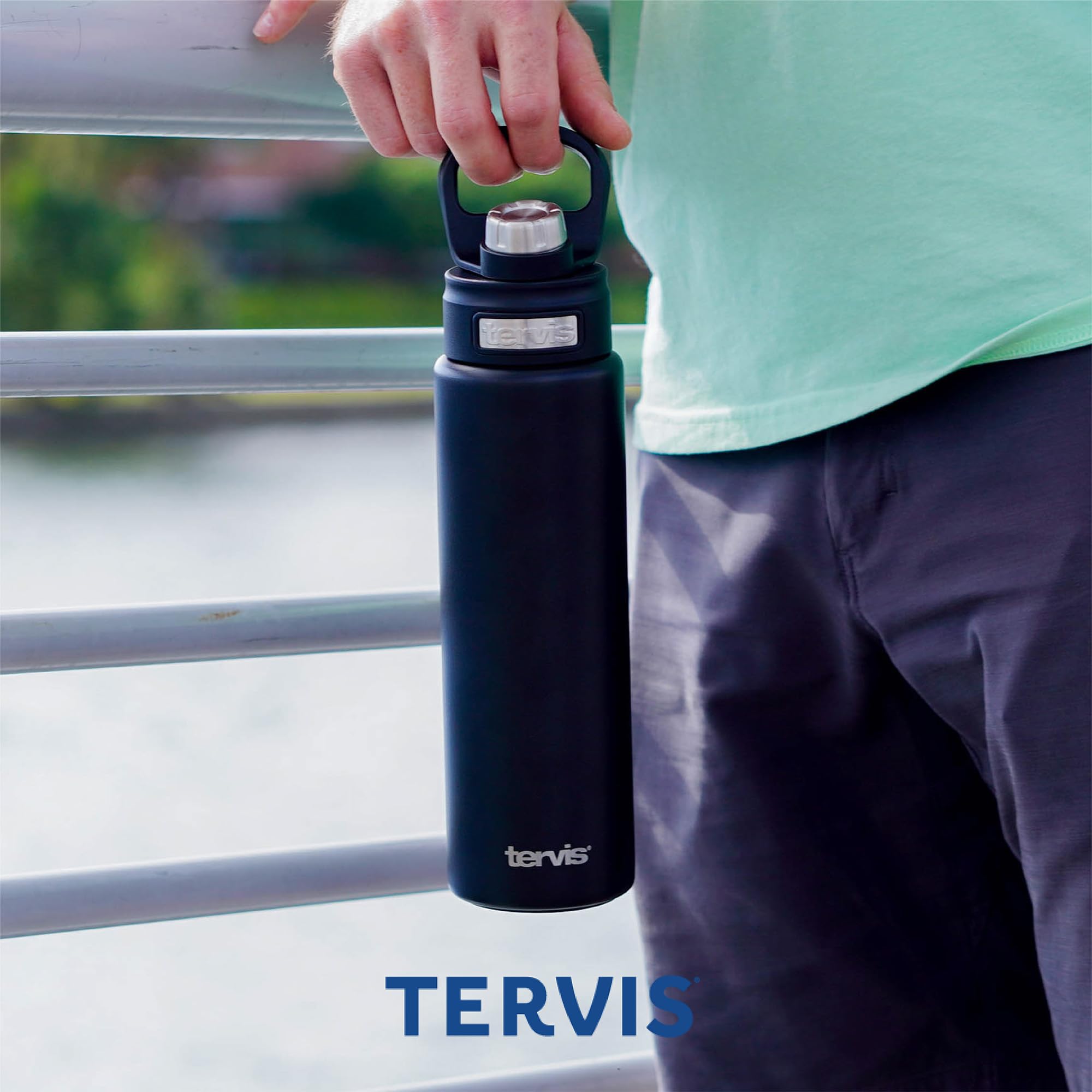 Tervis Ocean Life Dive Triple Walled Insulated Tumbler Travel Cup Keeps Drinks Cold, 24oz Wide Mouth Bottle, Ocean Life Dive, 1 Count (Pack of 1)