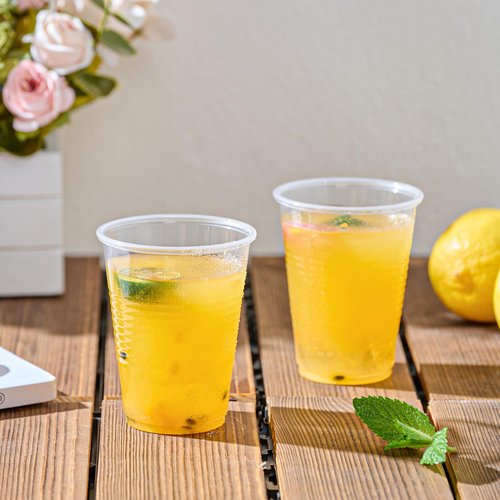 Lilymicky 1000 PACK 9 oz Clear Plastic Cups, 9 Ounce Disposable Drinking Cups for Birthday Parties, Picnics, Ceremonies, and any Events