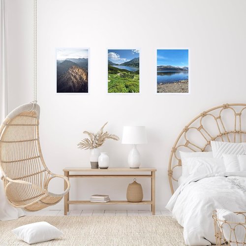 JCJMY 12x14 Picture Frame - White Wall Mount Frame for Horizontal or Vertical Display