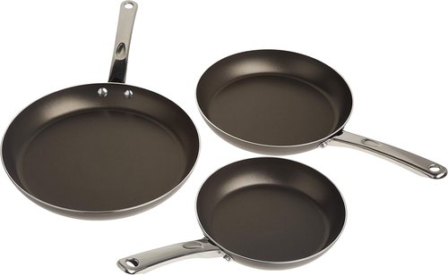 Farberware - Nonstick Frying Pan Set | 8-Inch, 10-Inch & 11-Inch Skillets in Black