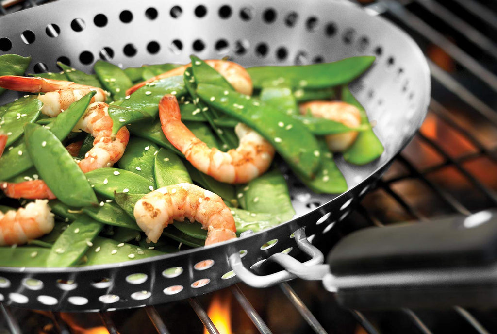 Outset Grill Skillet With Removable Handle, Stainless Steel