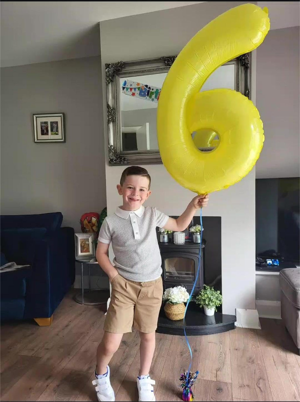 Yellow 40-Inch Giant Number 1 Balloon by [Brand Name] - Perfect First Birthday Decoration for Girls