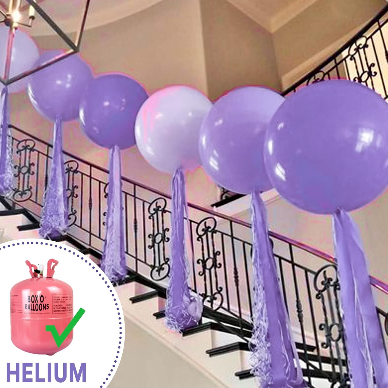 PartyWoo 36-Inch Purple Latex Balloons - Perfect for Birthday, Baby Shower & Wedding Decor