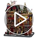 Lemax Santa's Rooftop Bash Christmas Village Scene with Adapter