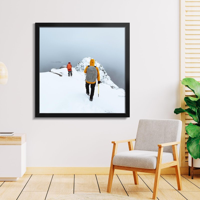 Veleclo 30x30 Picture Frame for Wall Display, 30x30 Black Picture Frame with Shatter Resistant Plexiglass, Stable and Sturdy 30 x 30 Poster Frame for Wall Display, Handpicked Gift Collection, 1 Pack