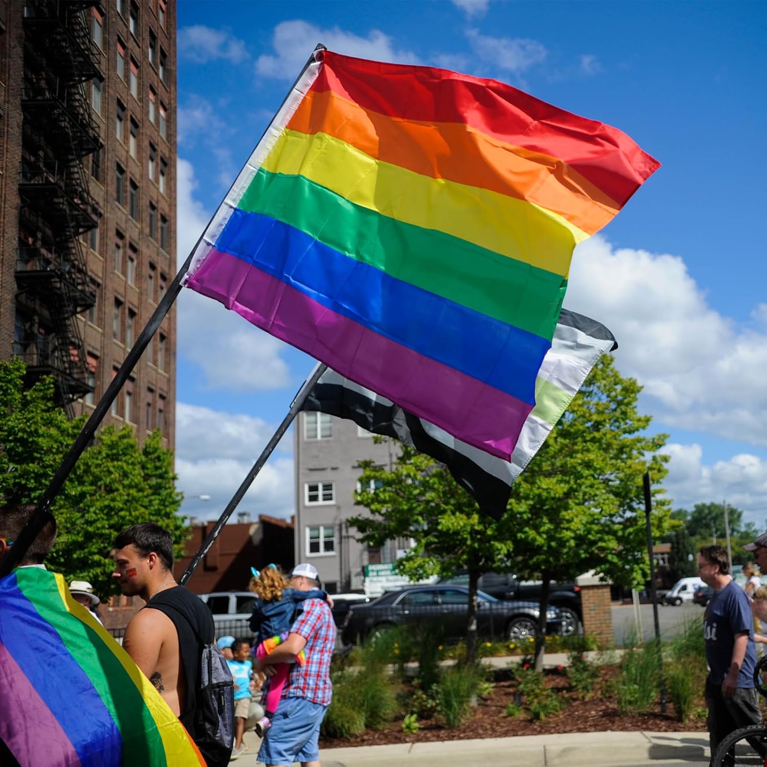 Rainbow Flags | Gay Pride LGBT Flag - Durable 3x5 Foot Polyester Banner for Parades & Decor