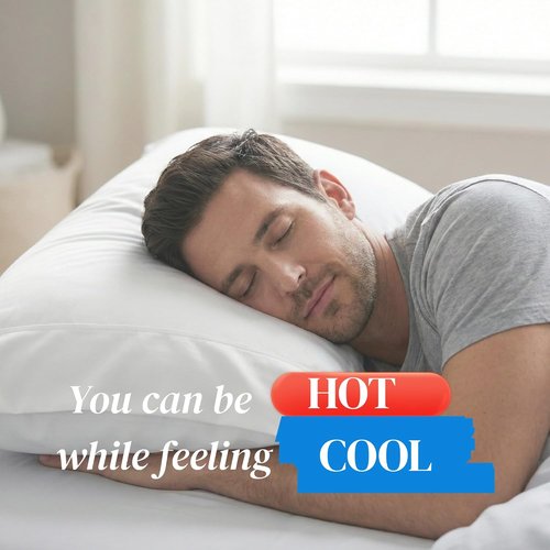 Beckham Hotel Collection Cooling Pillowcases - King Size Set of 2 | Silky Soft, Breathable, Aqua Gray