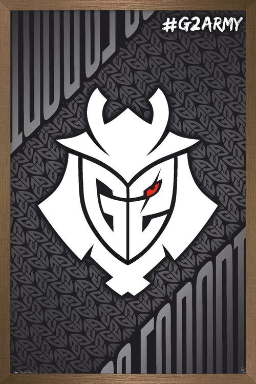 Trends International G2 Esports - G2 Army Wall Poster, 22.4L x 14.7W, Bronze Framed Version