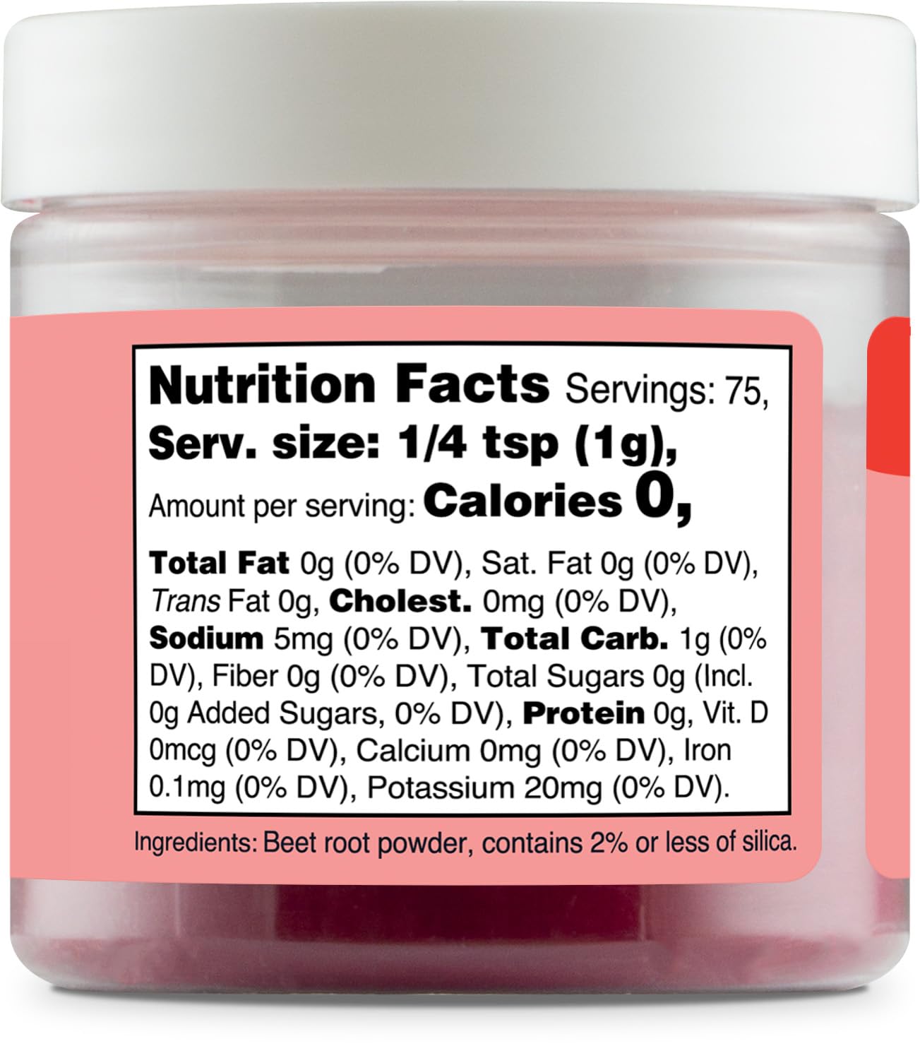 Nutricost Red Plant-Based Food Coloring | Beet Root Powder - 75 Servings for Vibrant Food & Beverages