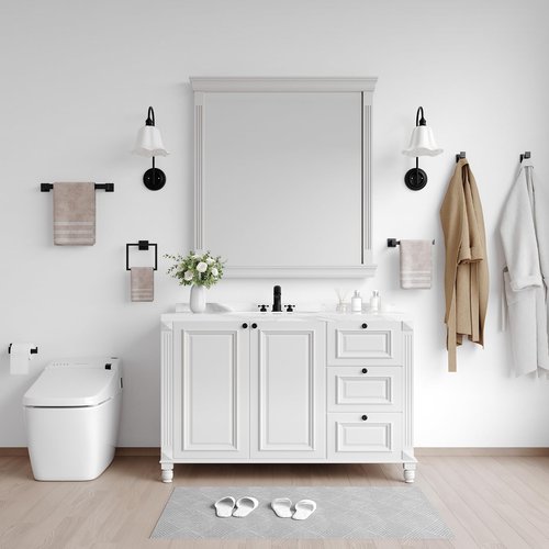 12-Piece Matte Black Bathroom Hardware Set, Heavy Duty Bath Towel Bar Set Including - 16" Towel Rack&Hand Towel Holder&Toilet Paper Holder&Towel Ring&Robe Towel Hook