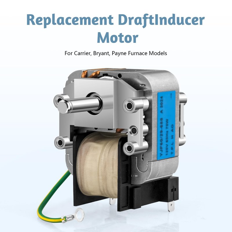 HC21ZE122A Draft Inducer Blower Motor 120V Compatible with Carrier, Bryant, and Payne Furnaces, Replaces HC21ZS122 J238-112-11202 J238-11202 AT Exhaust Venter Motor for Jakel Furnace