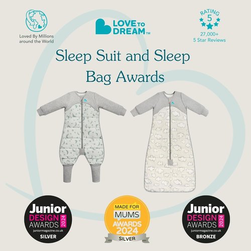 Love To Dream Organic Toddler Wearable Blanket - Super Soft Sleeping Sack with Footies, 4T | Pink, 1.0TOG