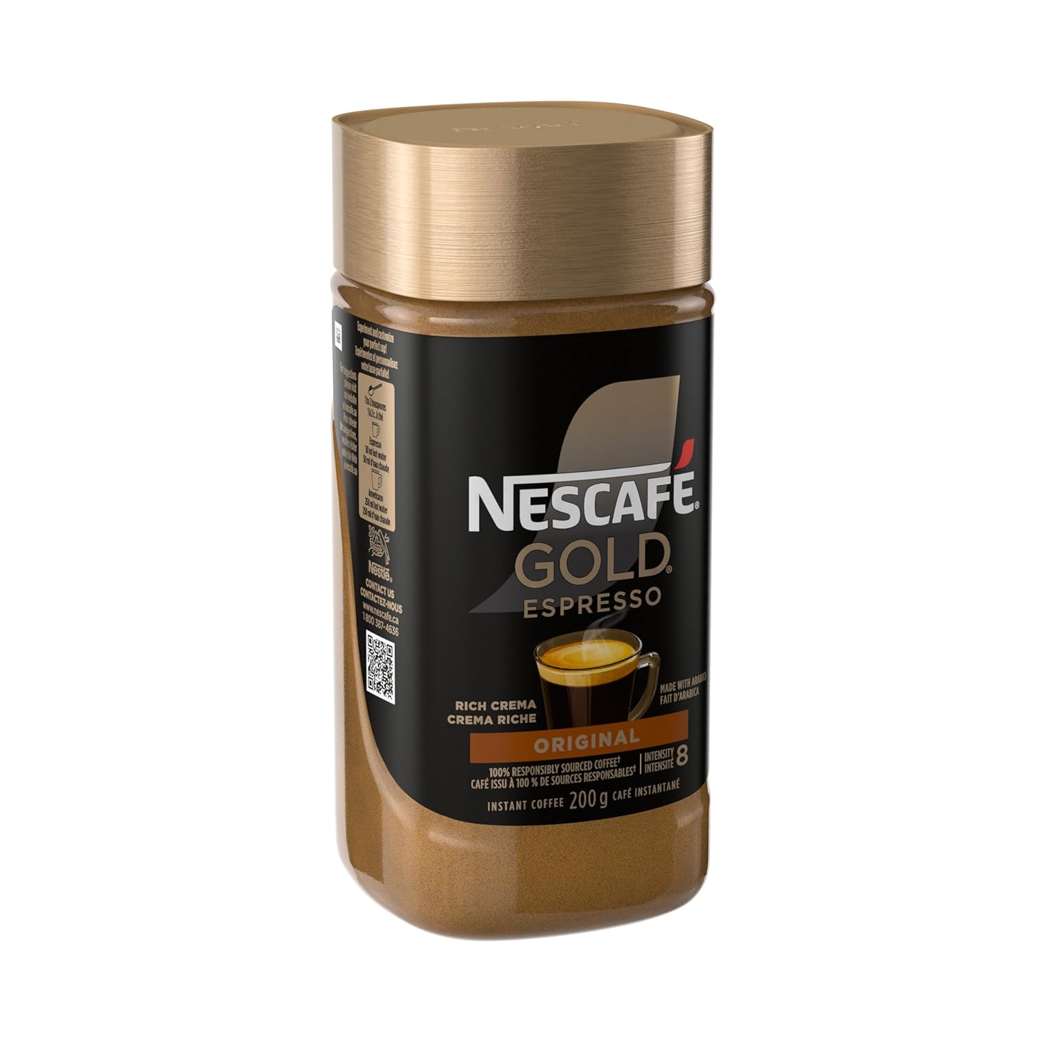 NESCAFE Gold Espresso Instant Coffee - Rich Flavor, 200g (7.1 oz) | Premium Quality