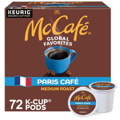 McCafe Medium Roast Coffee K-Cup Pods - Single Serve, 72 Count | Perfect for Keurig Machines