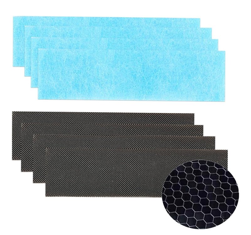 8 Pack Replacement Filter Compatible with Mitsubishi Electric MAC-2330FT-E and MAC-3000FT-E - No Frames