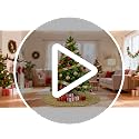 ROMANKAS 46 Inch Gold Sequin Christmas Tree Skirt Velvet Holiday Decor