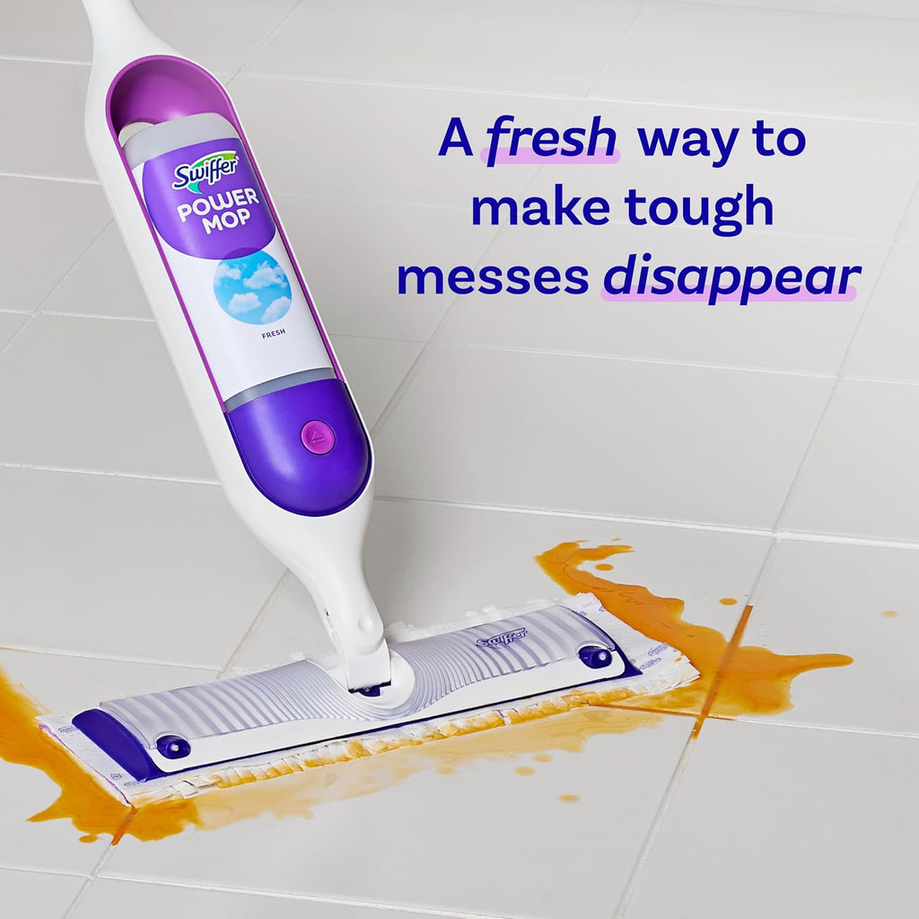 Swiffer PowerMop Floor Cleaning Solution - Fresh Scent Refills | 25.3 fl oz, 2 Pack