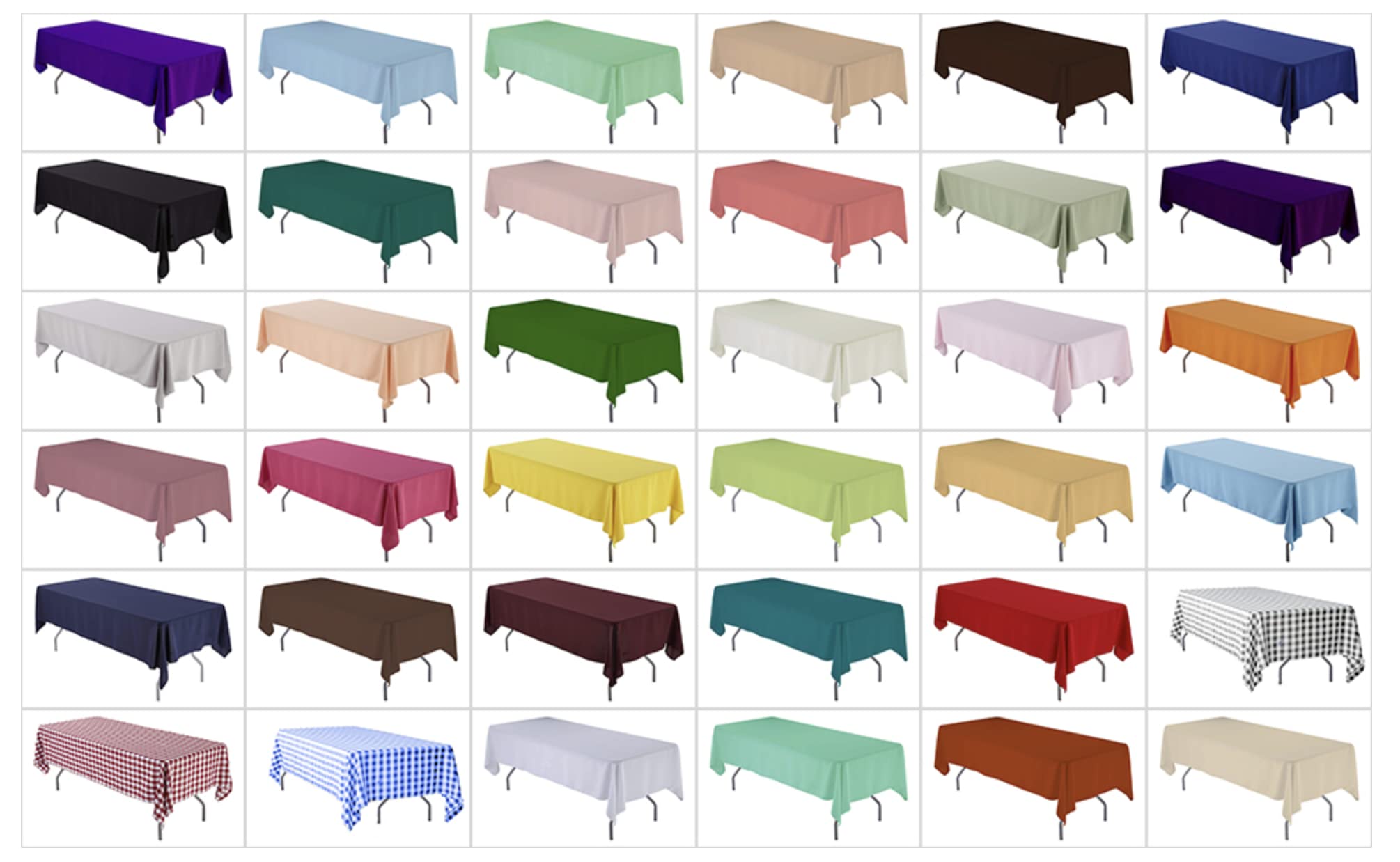 AK TRADING CO. 60 x 102-Inch Rectangular Polyester Tablecloth - Made in USA - Wrinkle-Resistant, Flame Retardant, Durable Party Table Cover, Banquet Tablecloth, Wedding Table Cover - Light Blue